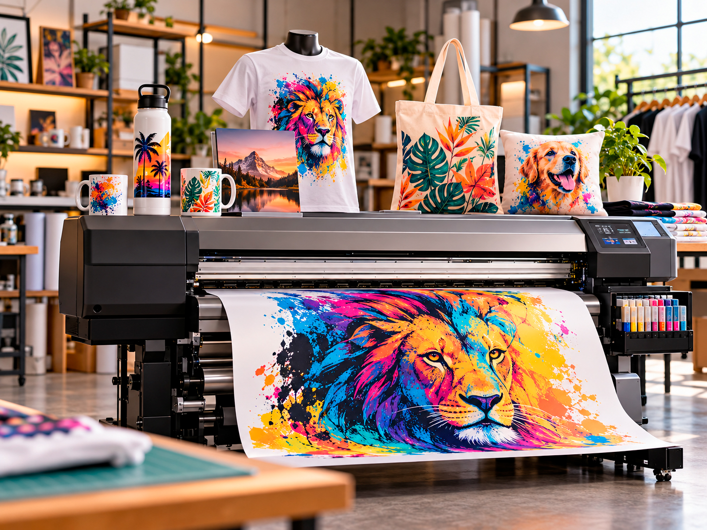 Plotter de impressão sublimática e aplicações em produtos personalizados
